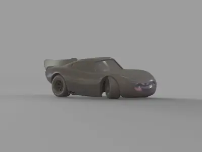 Mcqueen Lightning Cars Posture 2 3D print model