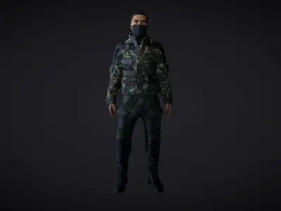 Military Stell Actor 3D model