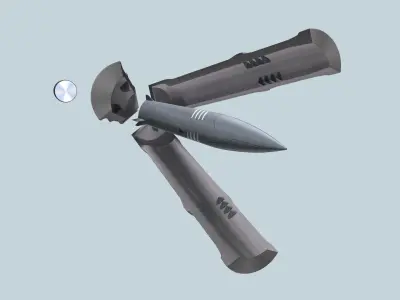 Long Range Maneuvering Projectile 3D model