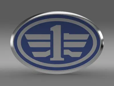 faw logo 3D model by Sergey