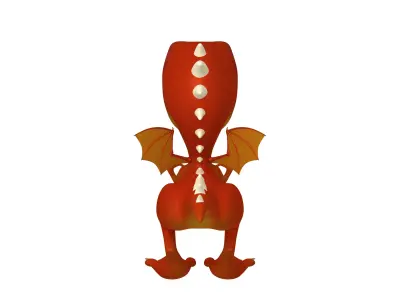Dragon cartoon 3D model purchase