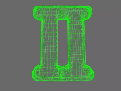 Space Knights V10K Standard Roman Numeral 02 Shoulder Symbols 3D print model