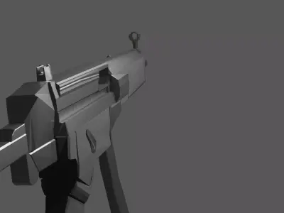 Mp5-LowPoly gun Free low-poly 3D model