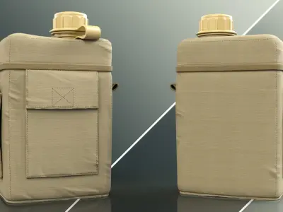 Military-Tactical Cover Bag Bottle Pouch 01 Free 3D model