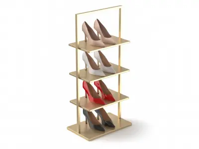 Shoe Display Stand 3D model