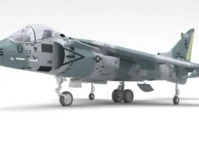 Air fighter 3D model 3