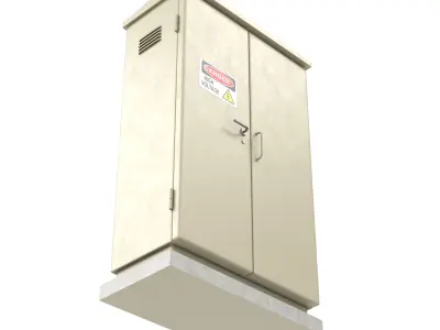 Electric Box Low-poly 3D model