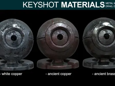 Metal Materials for Keyshot Texture