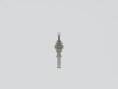 HK417 low poly ar - rifle Low-poly 3D model