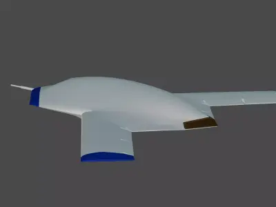 Boeing X-45A 3D print model