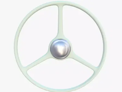 Generic 40s Van Steering Wheel 3D model