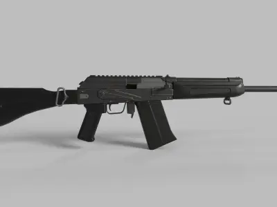 Weapon Gun Rifle S12K  Low-poly 3D model