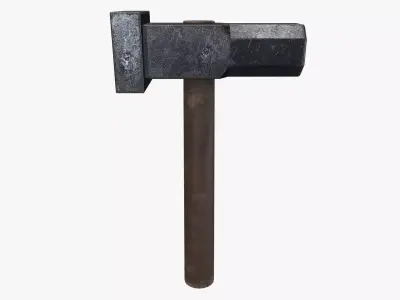 Medieval Flatter Low-poly 3D model