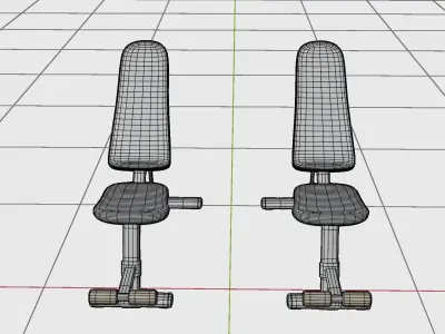 Modern Benchpress machine 3D model