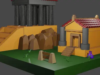 palacio romano 3D model
