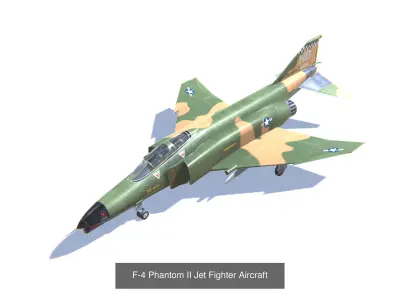 Jet Bomber Aircrafts Bundle 3D Model Collection