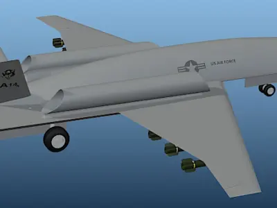 A14A UAV - High Poly 3D Model 3D model