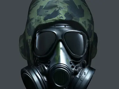 Helmet 3d model military combat Military Low-poly  Low-poly 3D model 2