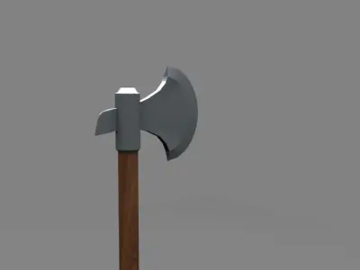 Battle -Axe of Grenadier  Low-poly 3D model