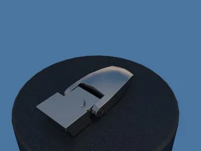 Industrial Metal Latch hard-surface 3D model
