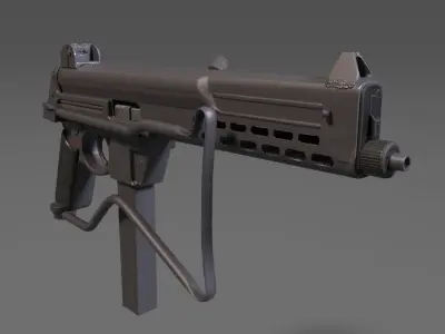 MPL Submachine gun  3D model