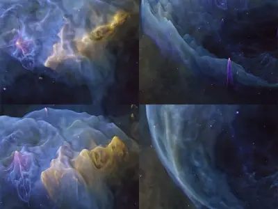 Low Resolution buble nebula deep sky object 3d software analysis Free 3D print model purchase