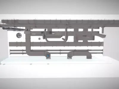 Low Vent System pack Low-poly 3D model