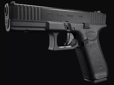 Glock G17 Gen5 Low-poly 3D model