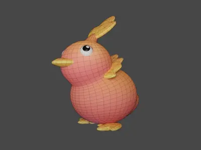 Bird Game Model 09 Low-poly 3D model