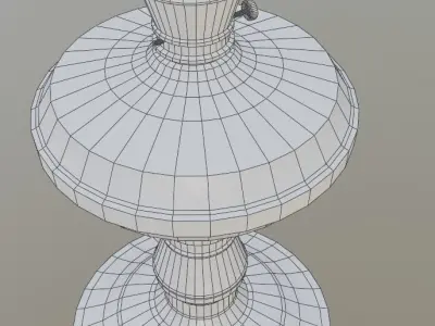 Oil lamp Free low-poly 3D model order