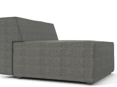 4 Industrial loft sofa sectional modules Free 3D model