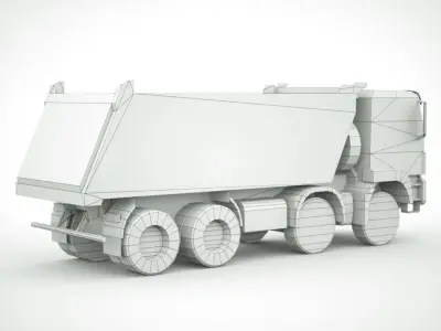 MAN TGS 41 440 lowpoly Low-poly 3D model