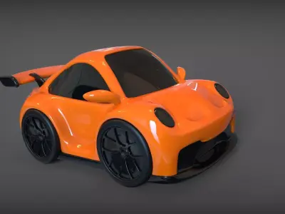 Porsche GT3 Toy Car Ready to Print 3D print model