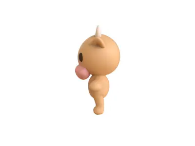 Little animal cute - Cow cute - Character005 Low-poly 3D model purchase