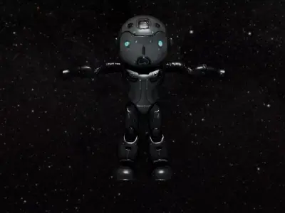 Dark Robot 3D model