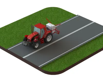 WG 0015 - Mounted boom sprayer 9000 3D model