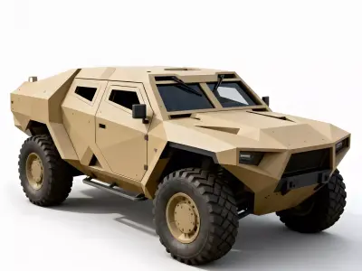 Sandstorm Stealth Tactical SUV 3D Model Low-poly 3D model