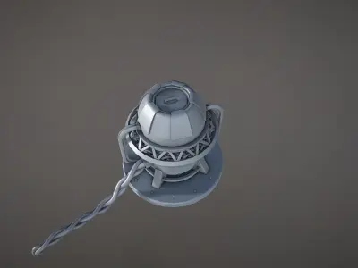 Sci fi props -007 - NO TEXTURES Free 3D model