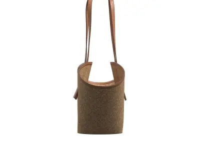 Brown Rattan Bag 3D model