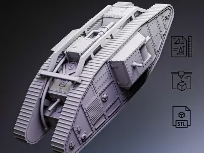 Mark IV Heavy Tank RoZ 3D print model