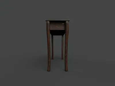 Old Table Low-poly 3D model purchase