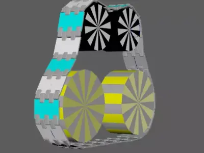 Chain lego owl 3D model