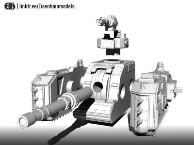 Vorwagen Wargame Tank 3D print model