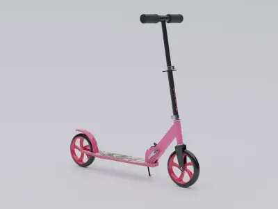 Electrica Scooter Low-poly 3D model