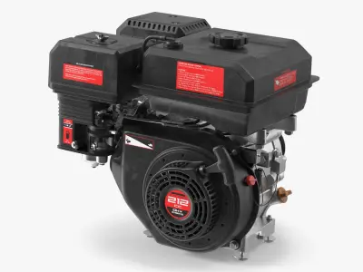  Horizontal Shaft Gasoline Engine Black Silver 