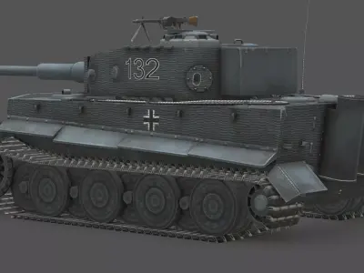 Panzerkampfwagen VI E Veteran Edition Low-poly 3D model