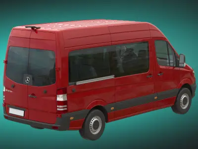 Mercedes-Benz Sprinter Minibus L2H2 3D model