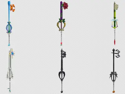 Cartoon - Objects Weapons Low-poly 3D model