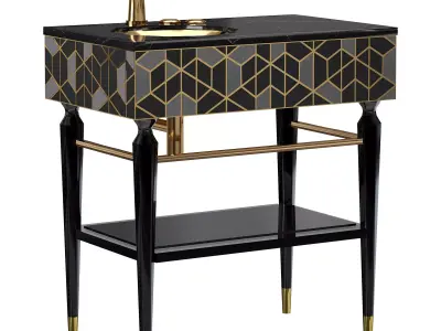 TORTOISE SINGLE WASHBASIN  3D model