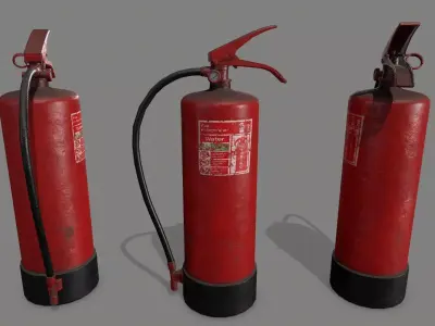 fire extinguisher Low-poly 3D model 39